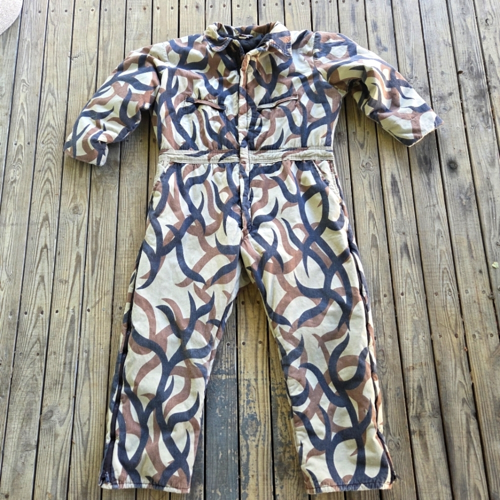 VTG ASAT Tribal All Season Terrain Camo XL‎ Coveralls Jumpsuit Hunting Outdoors